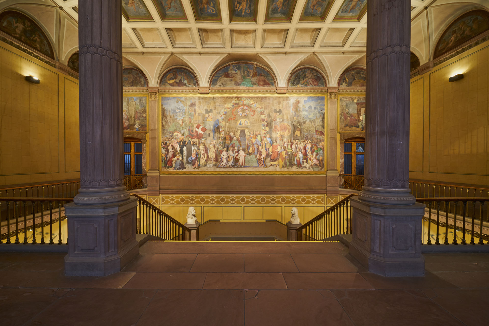 Eine Foyeransicht der Kunsthalle mit dem Werk XY